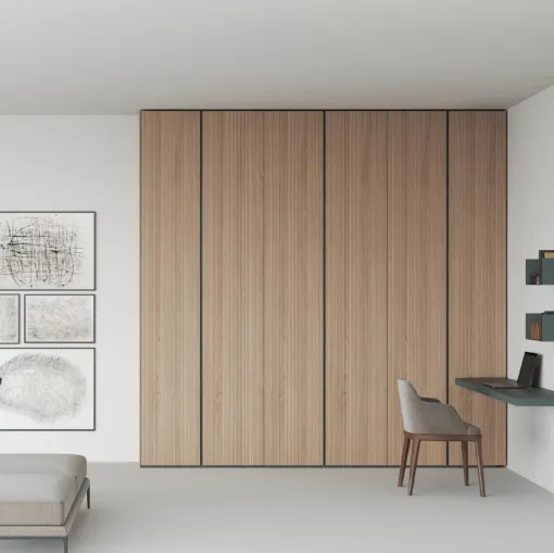 Armadio Freedhome Angolo Cieco in rovere canneté di Caccaro