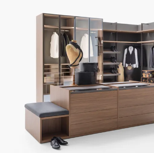 Cabina Armadio Freedhome con isola di Caccaro