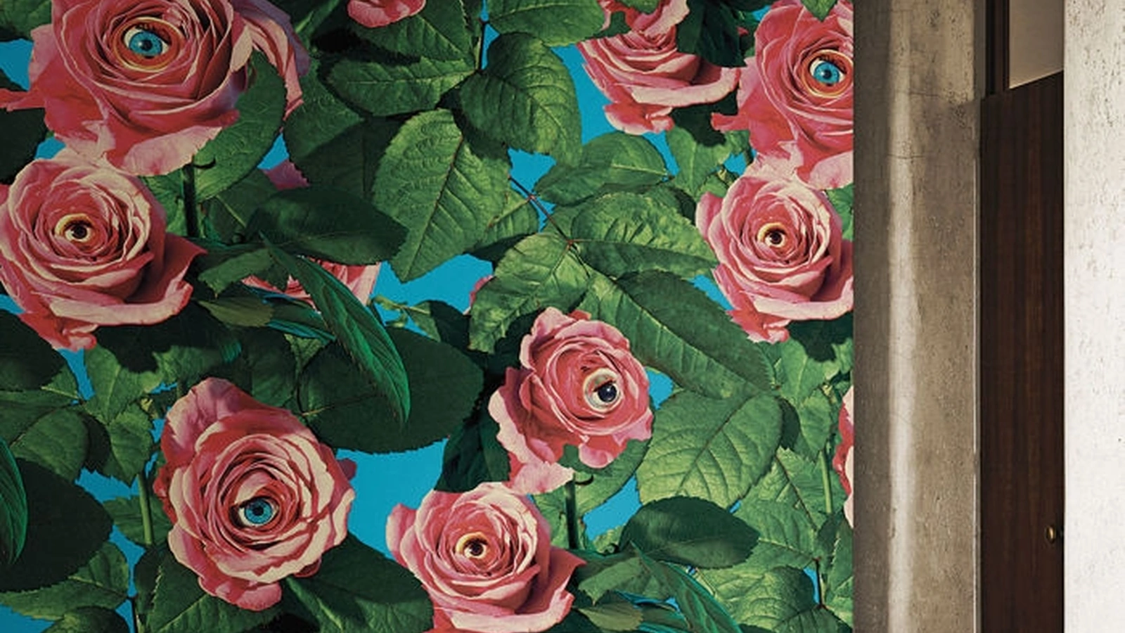 Carta da parati Eyes & Roses di London Art