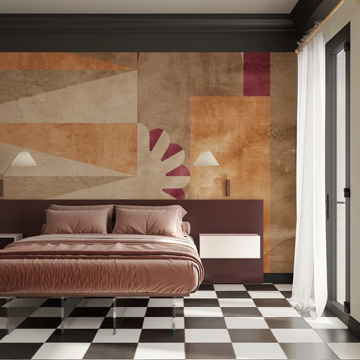 Carta da parati Fluid di Inkiostro Bianco