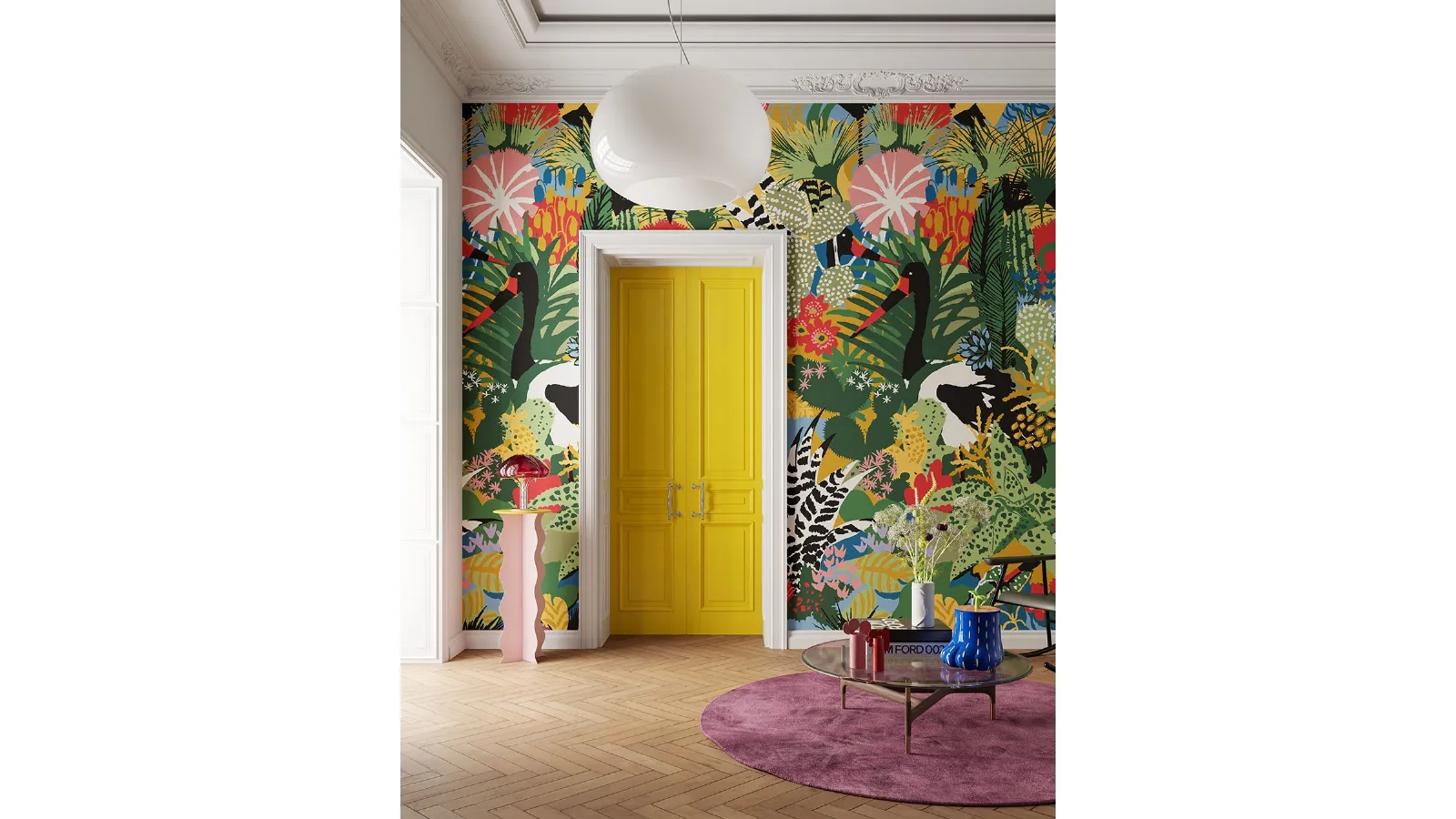 Carta da parati Giungo Bongo di Inkiostro Bianco