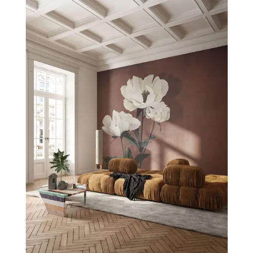 Carta da parati Haerdaceous Paeony di Inkiostro Bianco