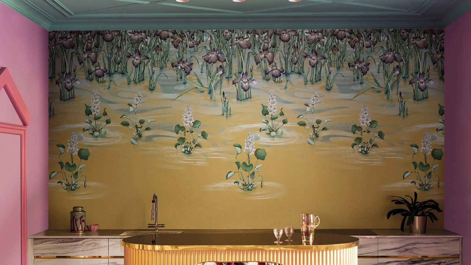 Carta da parati Hikizuri di London Art