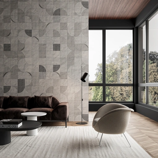 Carta da parati Mosaico lunare di Inkiostro Bianco