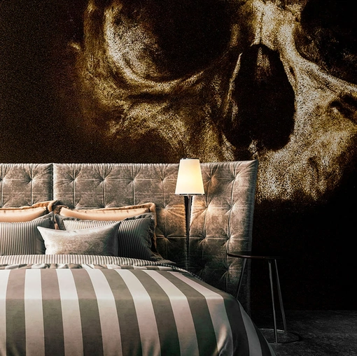 Carta da parati con illustrazione artistica Nihil II di Inkiostro Bianco