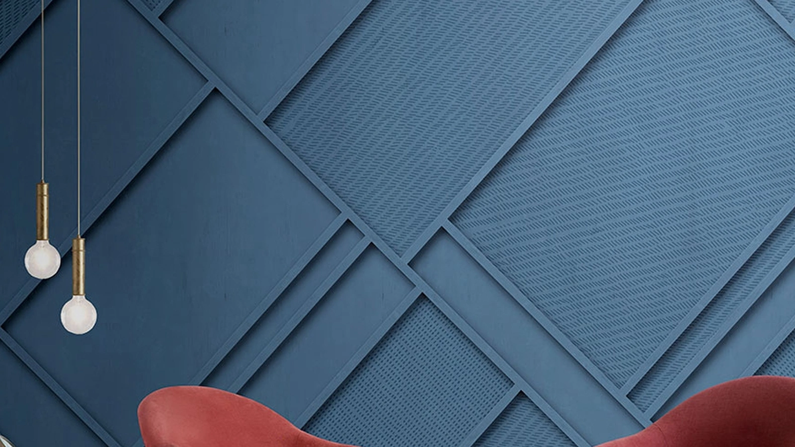 Carta da parati geometrica monocromatica Opera di Inkiostro Bianco