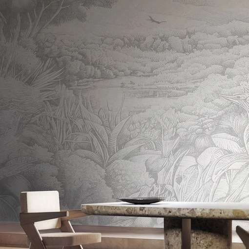 Carta da parati Over the Hills and Far Away di London Art