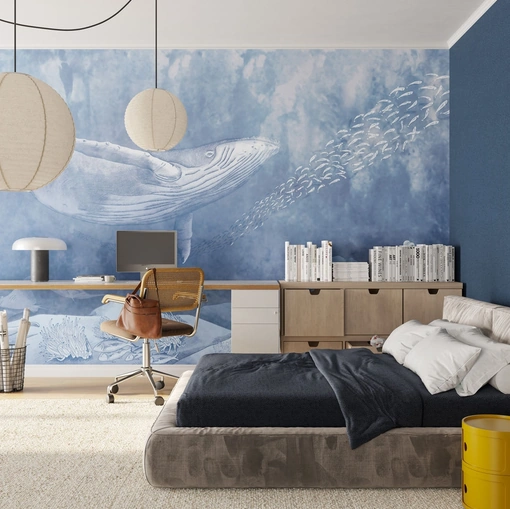 Carta da parati Pelagos di Inkiostro Bianco