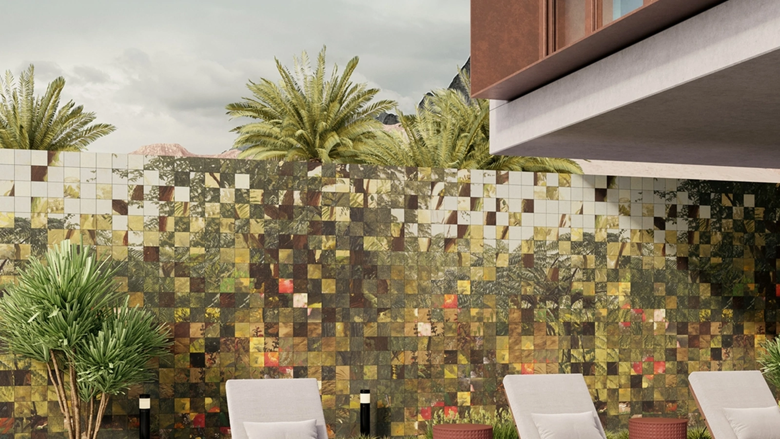 Carta da parati Pixeljungle di Inkiostro Bianco