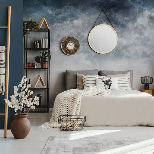 Carta da parati con illustrazione artistica Sideral di Inkiostro Bianco