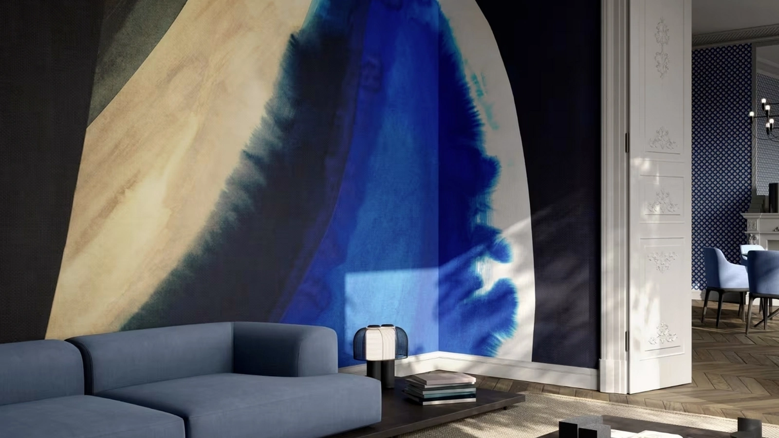 Carta da parati Vagues mystiques di Glamora