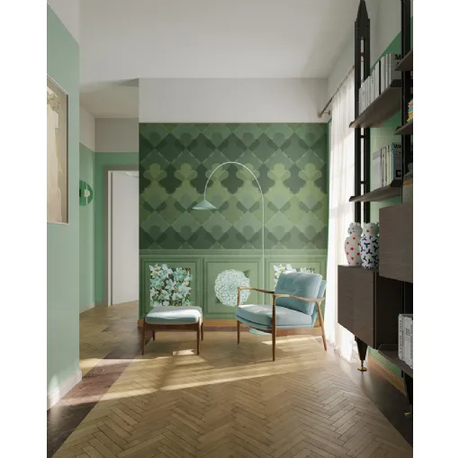 Carta da parati Vanità Bloom Zigano di Inkiostro Bianco