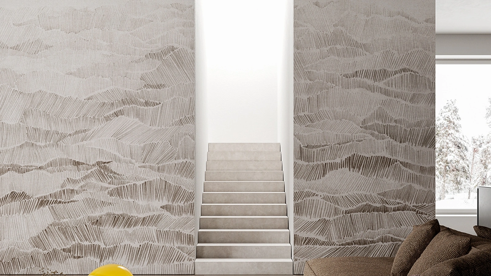 Carta da parati Yama di Inkiostro Bianco