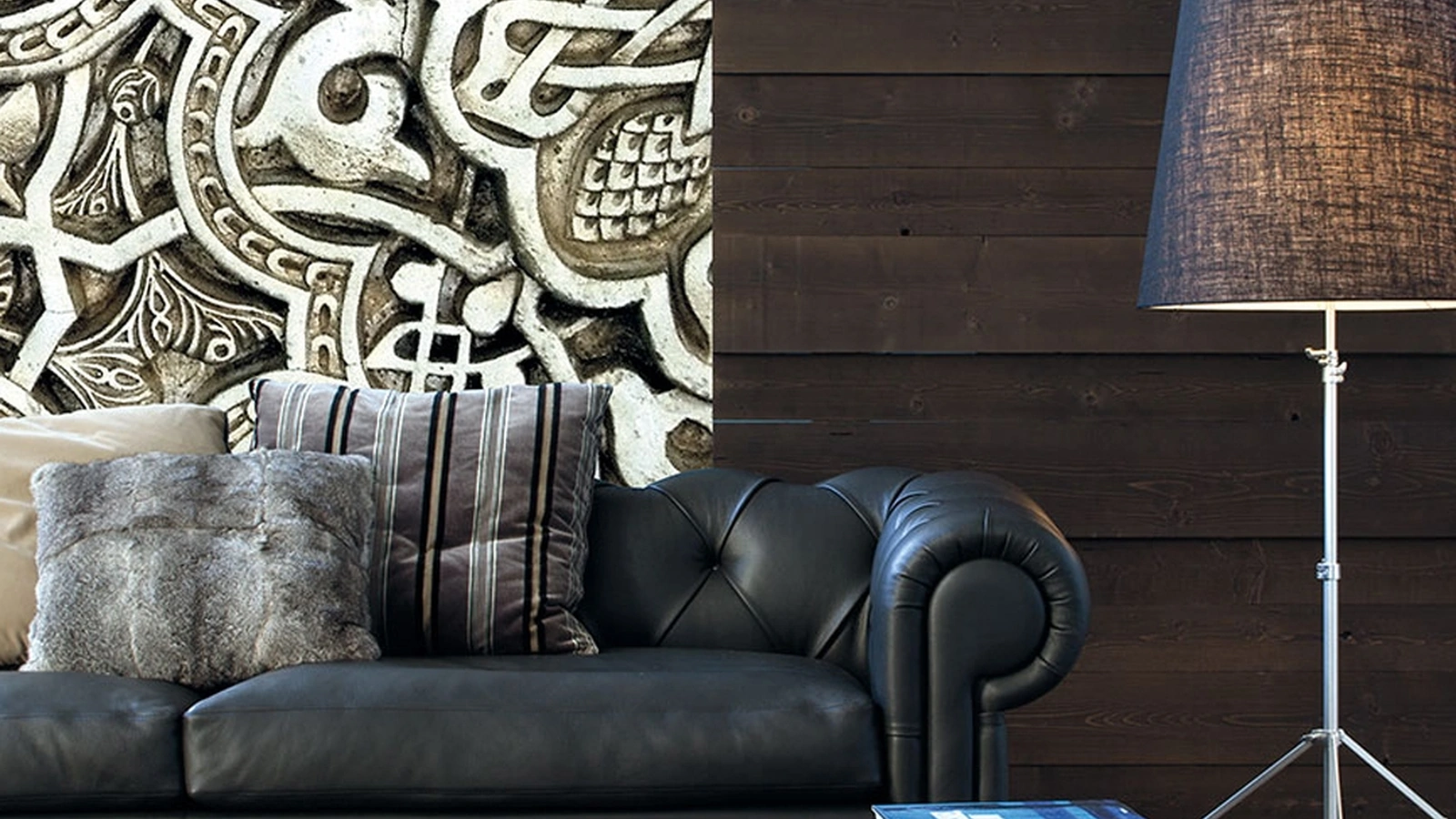 Carta da parati dallo stile etnico Zuma di Inkiostro Bianco