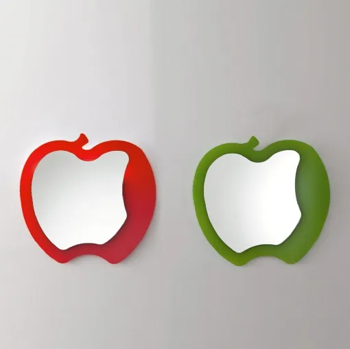 Specchio di design a forma di mela Fruit di Ponti Terenghi