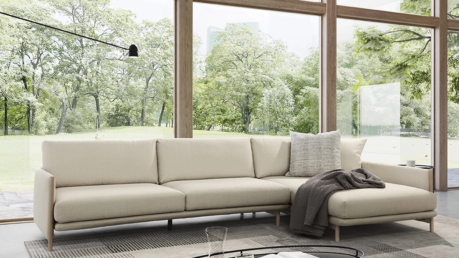 Tappeto Zen ispirato ai disegni ad inchiostro giapponesi di Calligaris