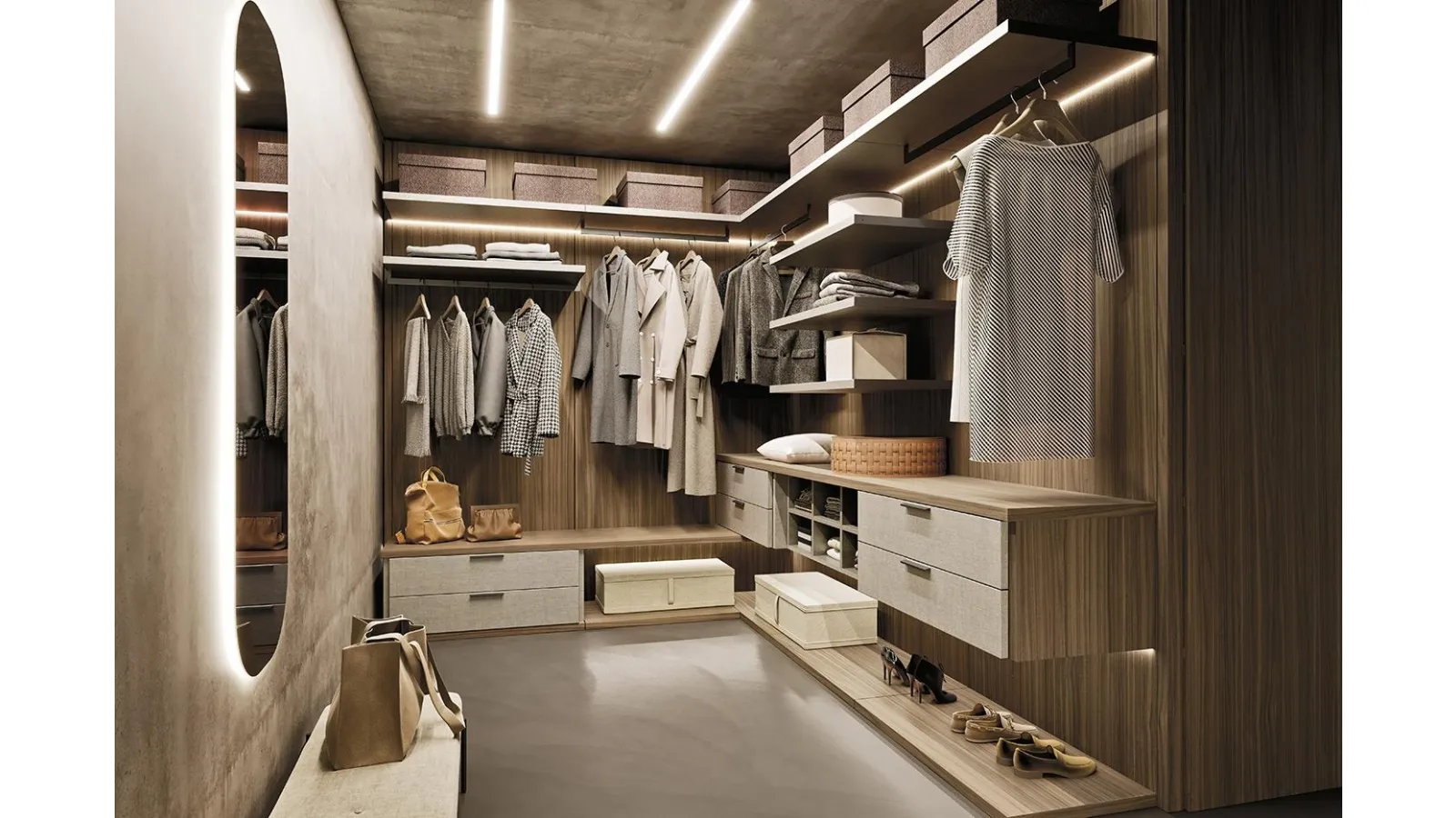 Cabina Armadio Comp N07 di Mobilgam