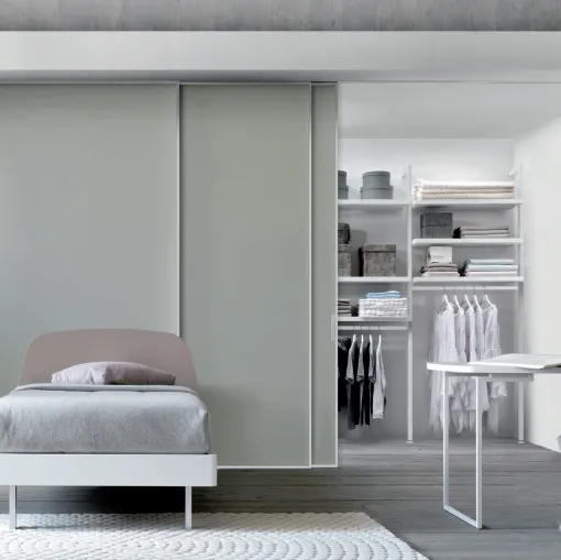 Cabina Armadio in nobilitato bianco Simply comp 316 di Doal