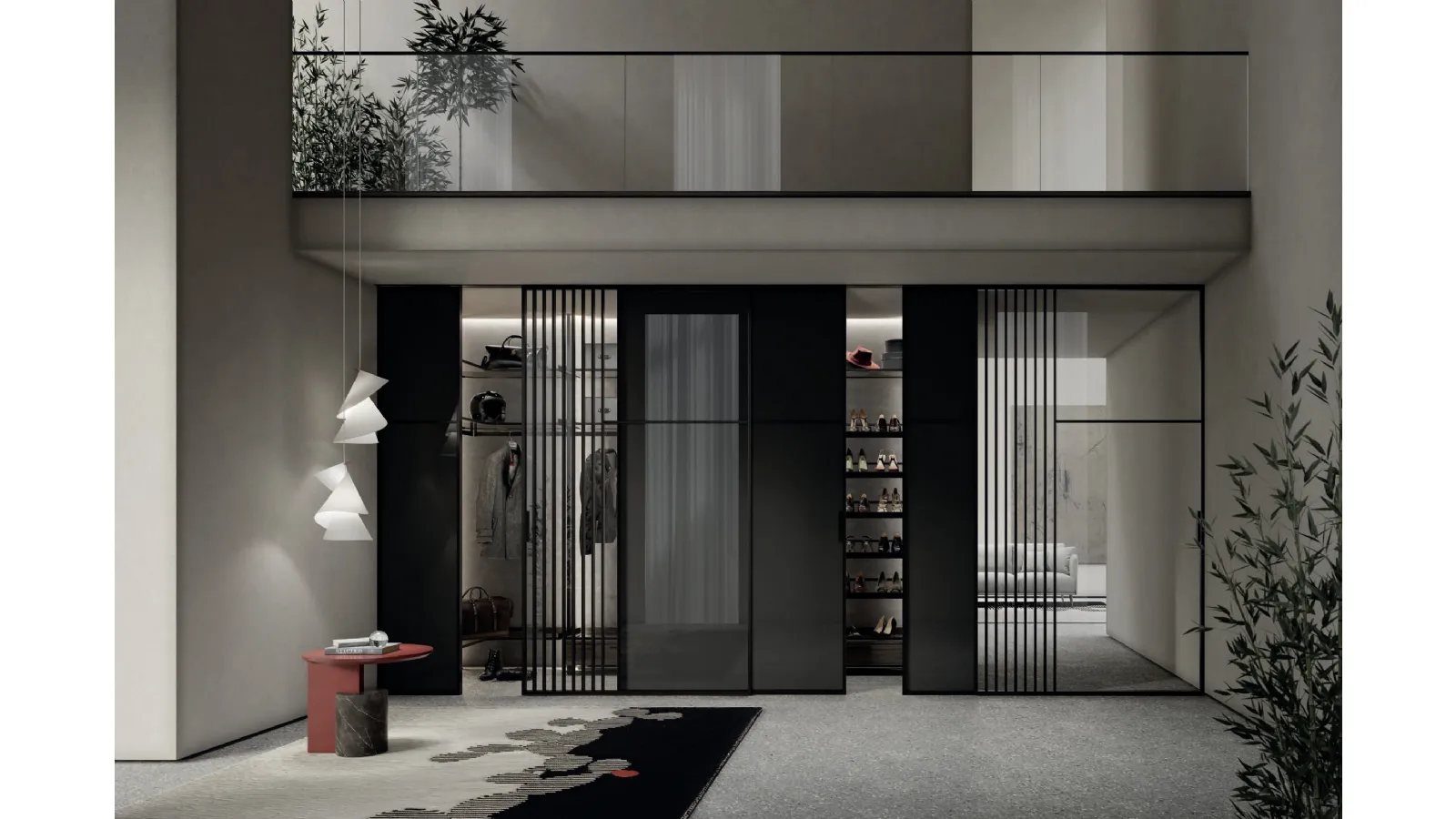 Cabina Armadio in laccato opaco Venere comp 306 di Doal