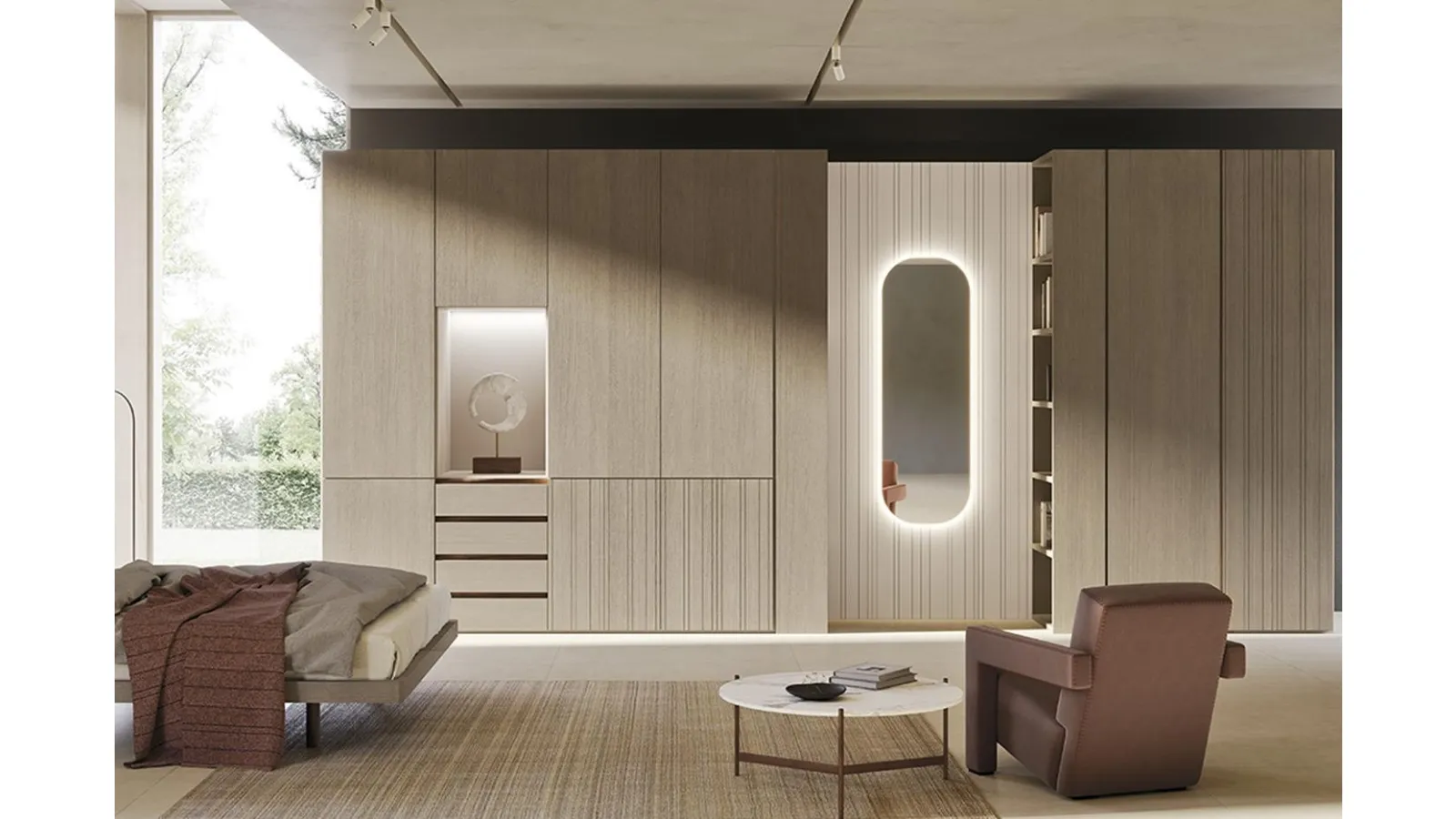 Armadio con ante battenti Comp N04A di Mobilgam