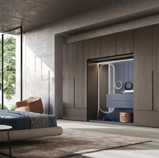 Armadio in legno con ante battenti Comp N26 di Mobilgam