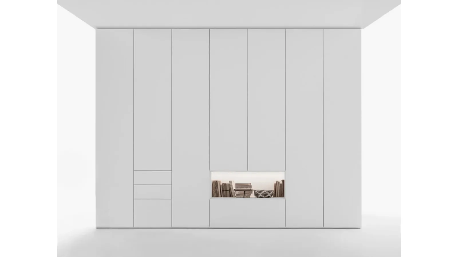 Armadio Freedhome Modulare con cassetti e nicchie di Caccaro