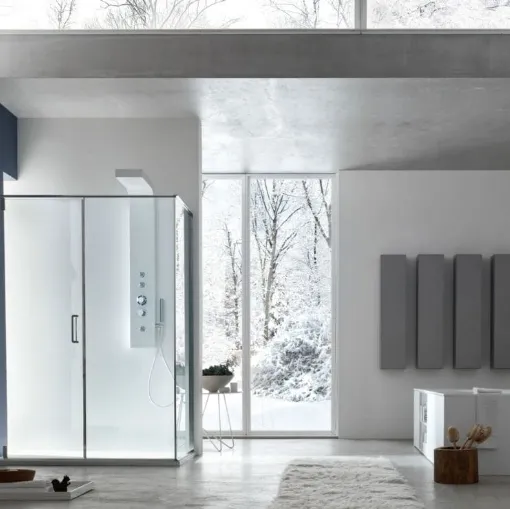 Box doccia S6 Pivot con traversa di Arcom