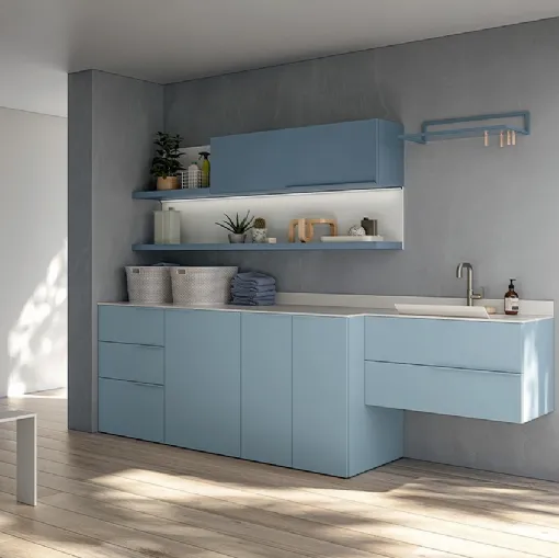 Mobile da Bagno Lavanderia 19 in melaminico e laccato di Idealbagni