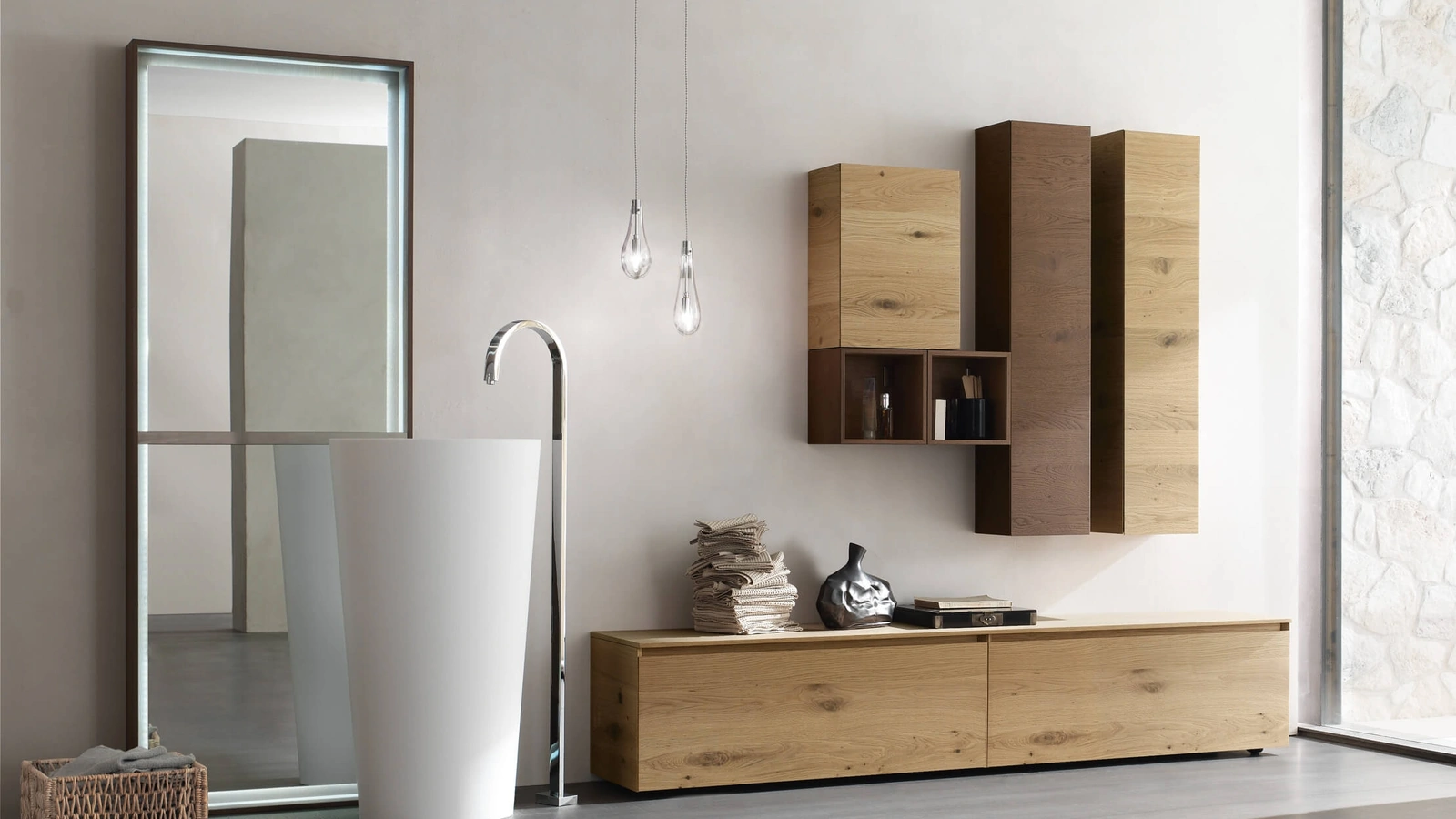 Lavabo monolite Macho di Arcom