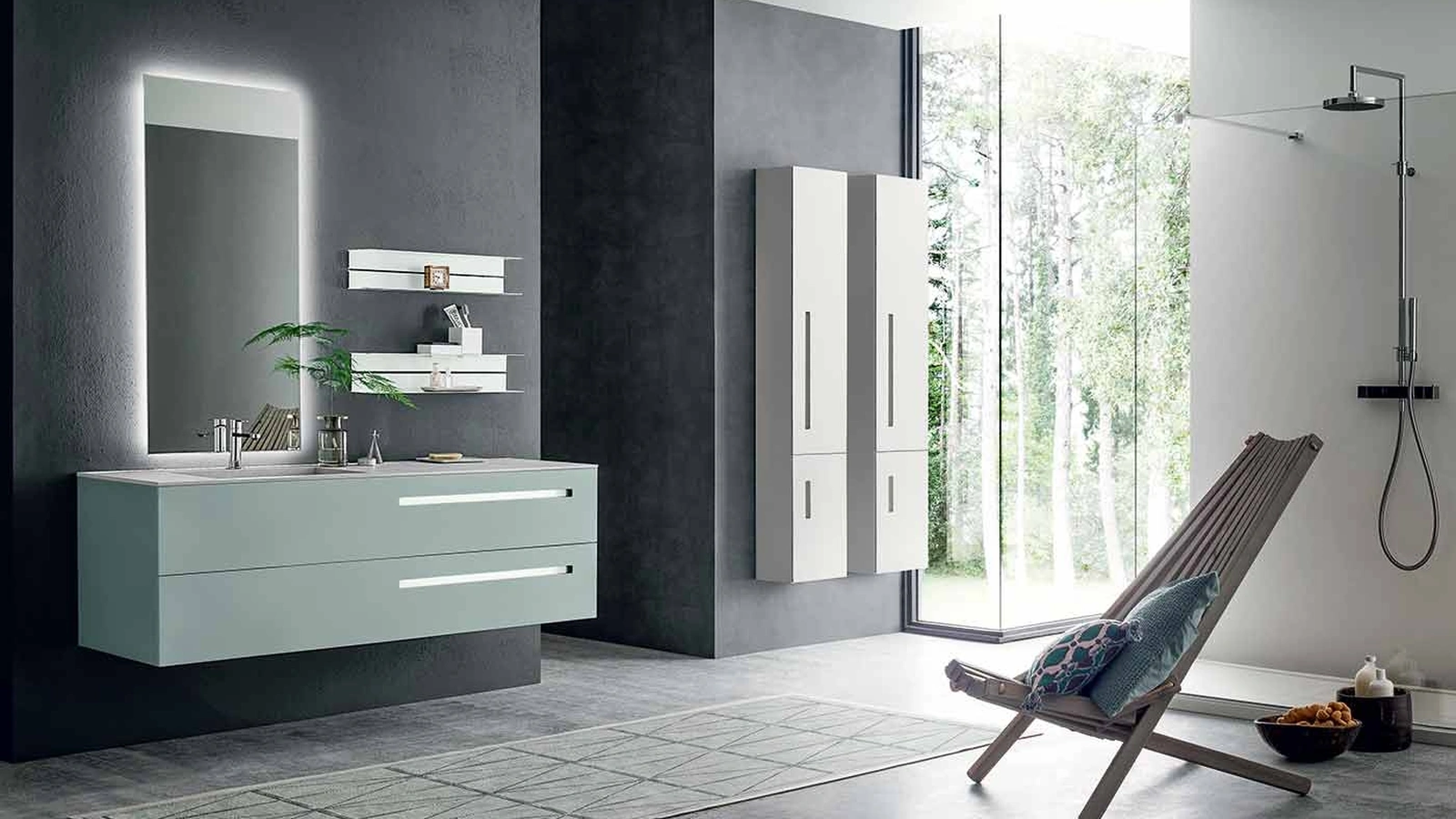 Mobile da Bagno Monolith Collection 04 di Idealbagni