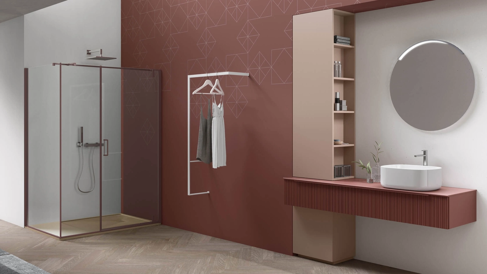Mobile da Bagno Pollock Trame 101 di Arcom
