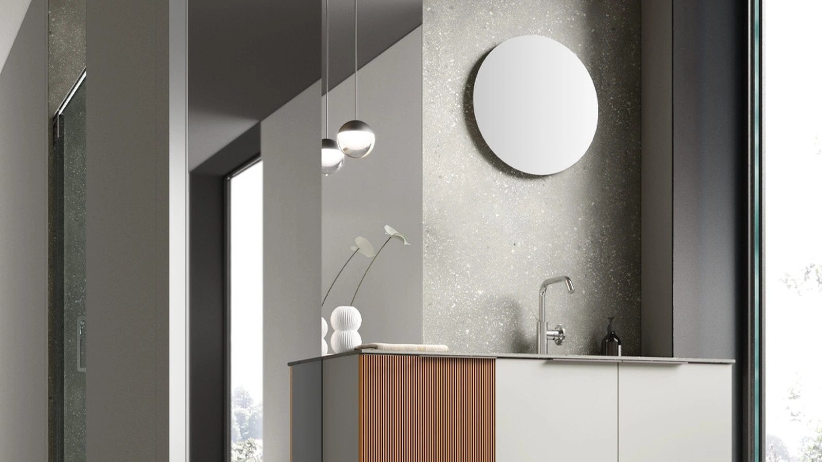 Mobile da Bagno Pollock Trame 95 di Arcom