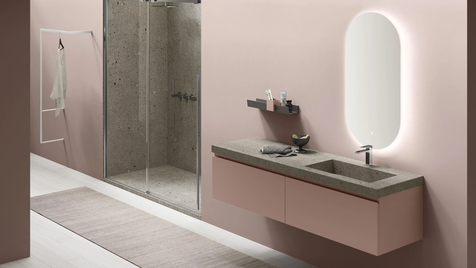 Mobile da Bagno sospeso Slash 03 di Arcom