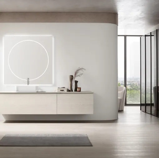 Mobile da Bagno sospeso Soul 21 in rovere di Arcom