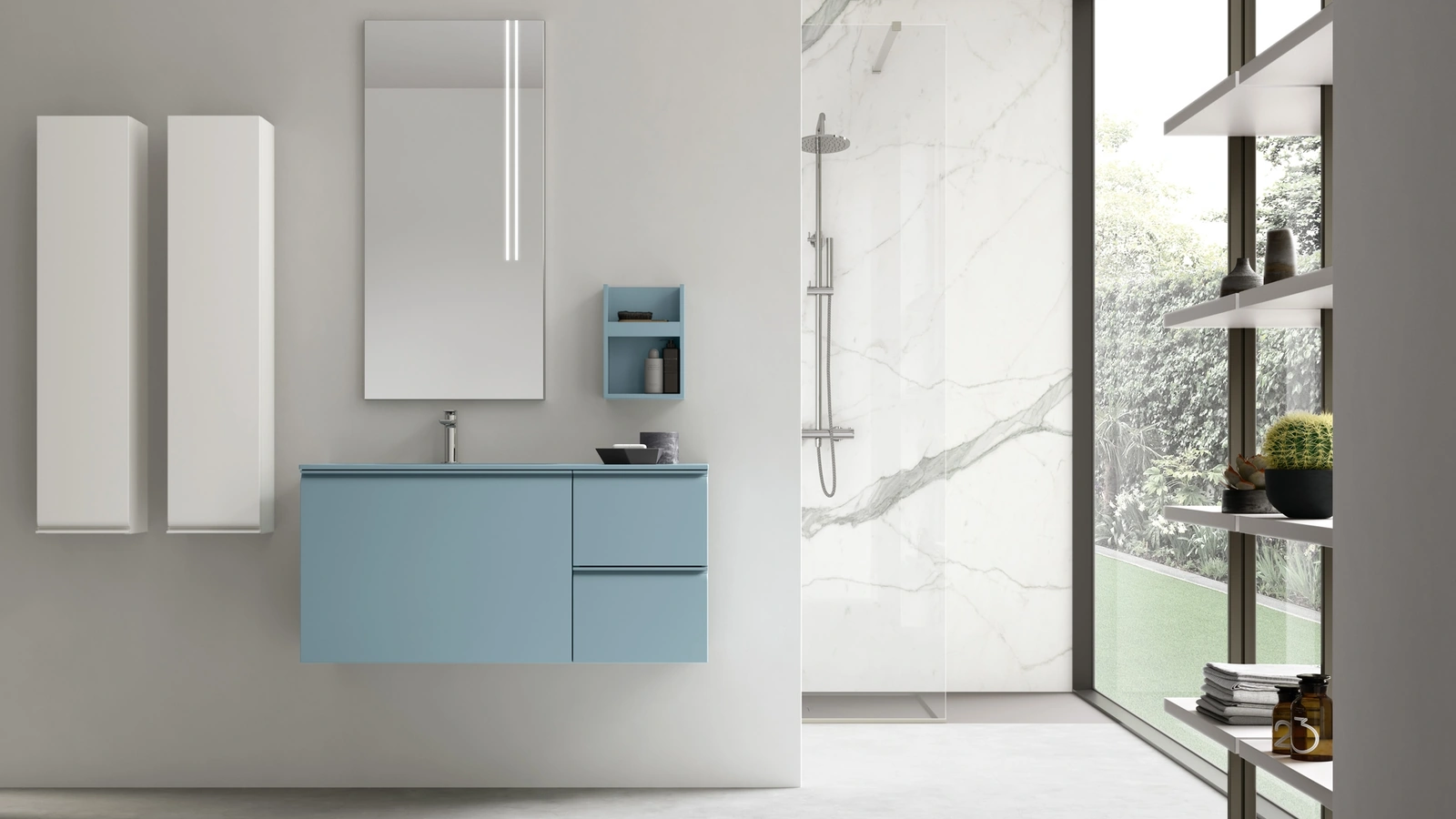 Mobile da Bagno sospeso Virgola 06 di Arcom