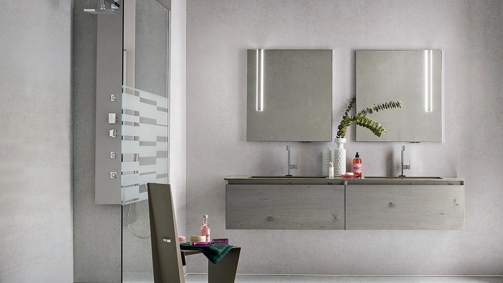 Colonna Doccia Wall Quadra di Idealbagni