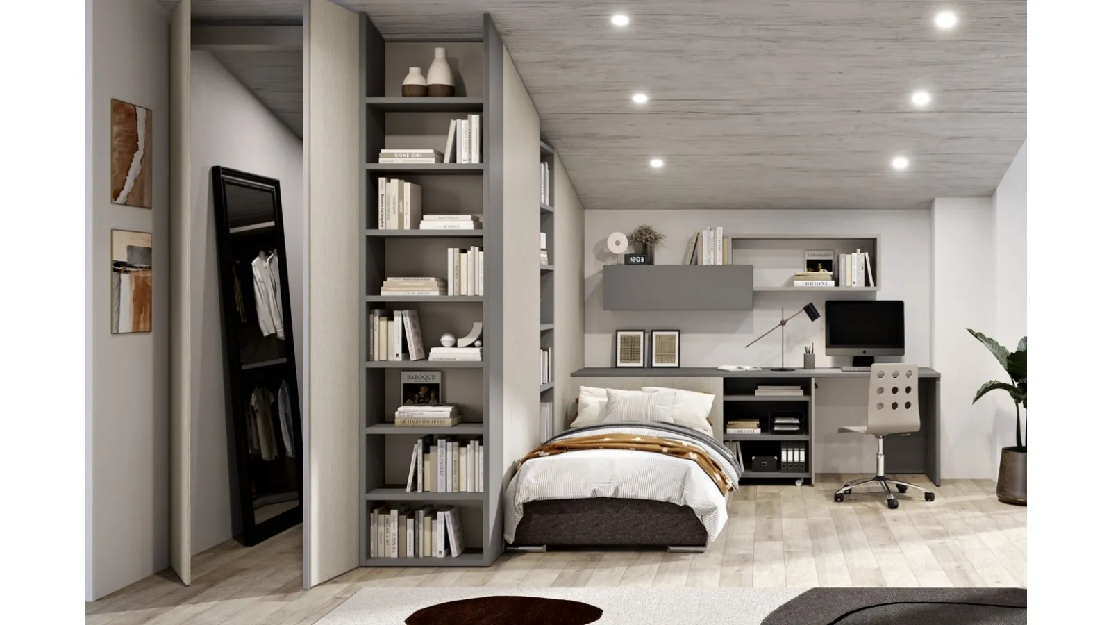 Cameretta su misura 104 di Ferrimobili