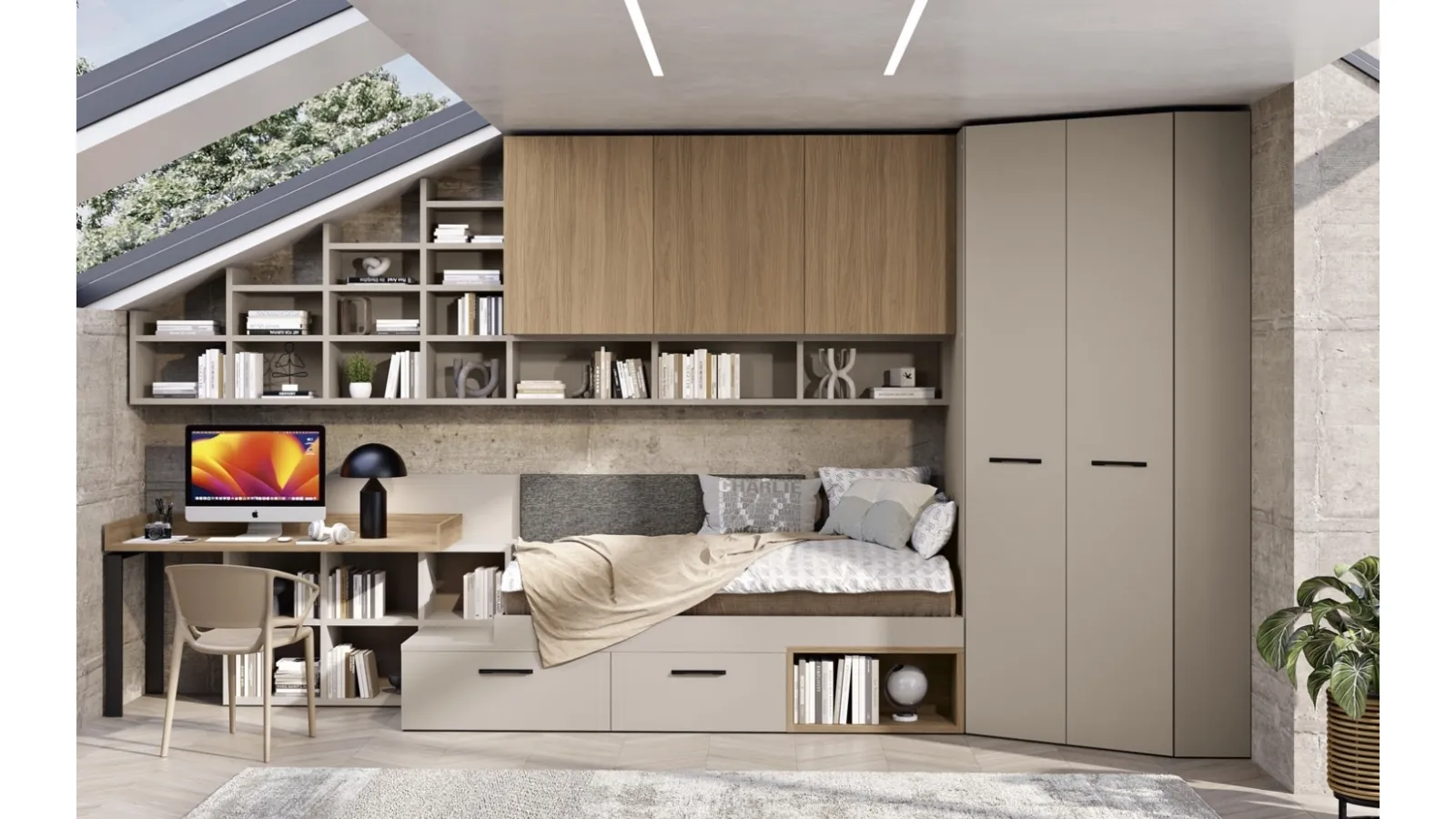 Cameretta 117 su misura di Ferrimobili