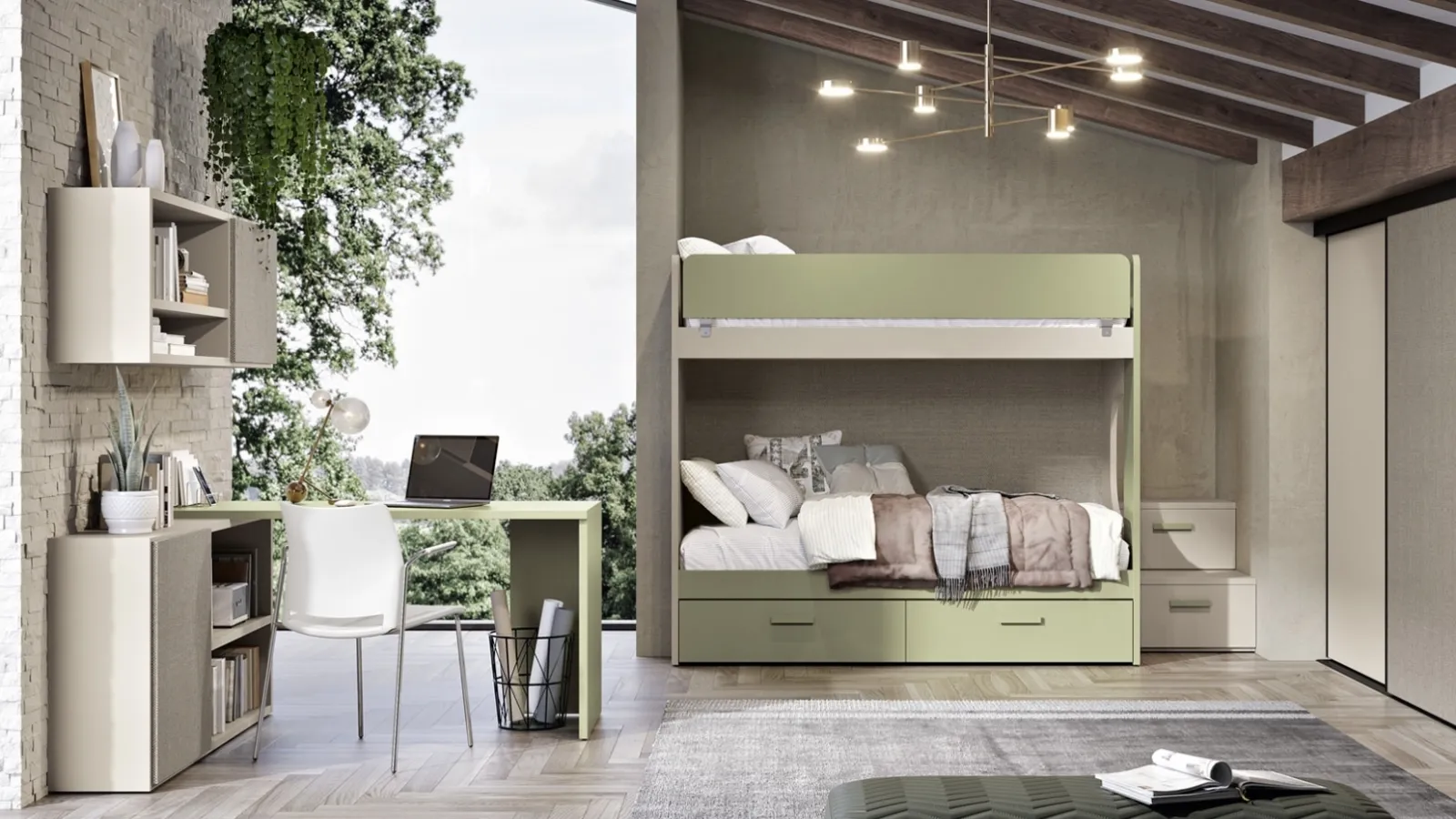 Cameretta126 con letti a castello di Ferrimobili