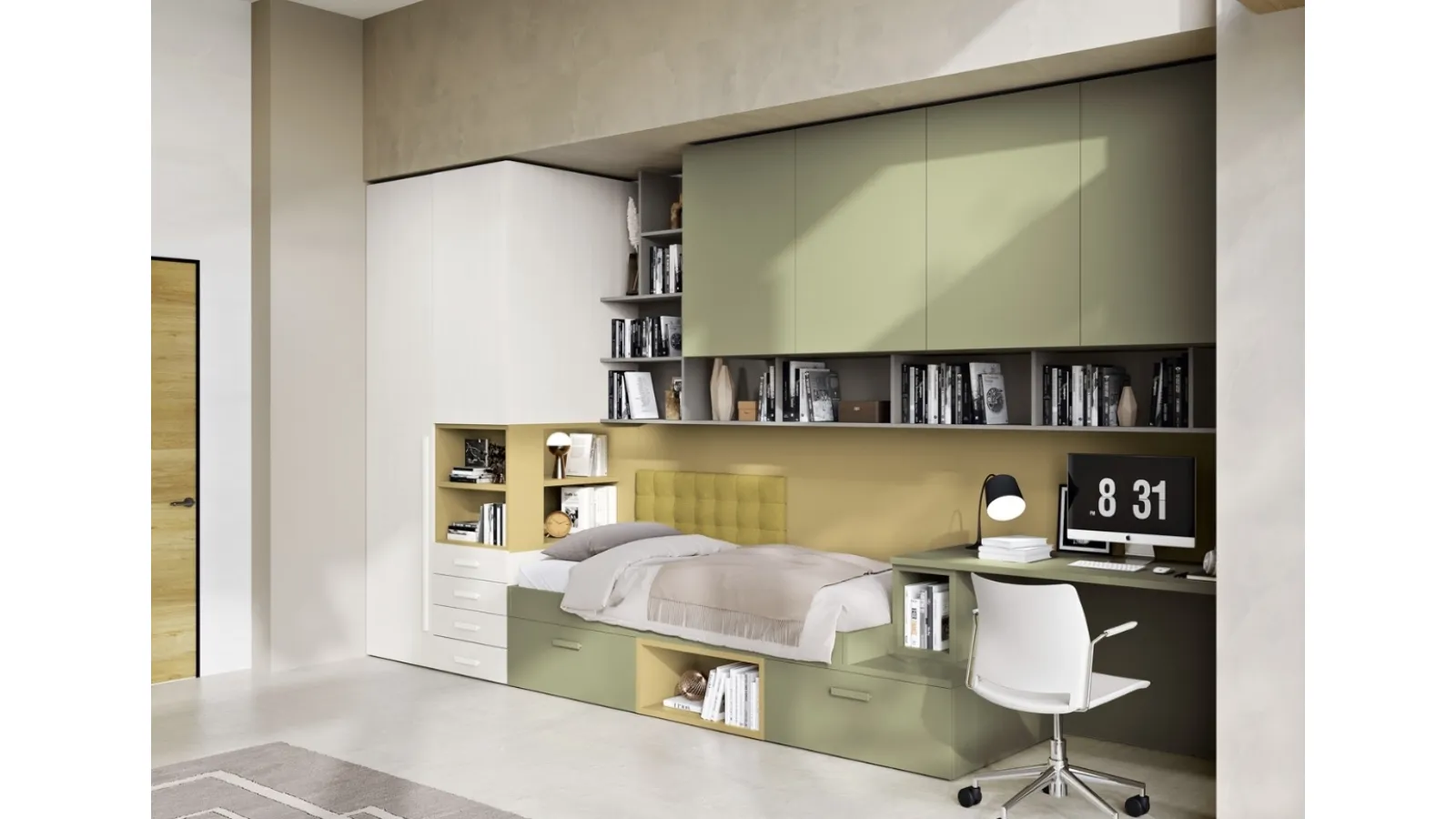 Cameretta 128 a ponte su misura di Ferrimobili