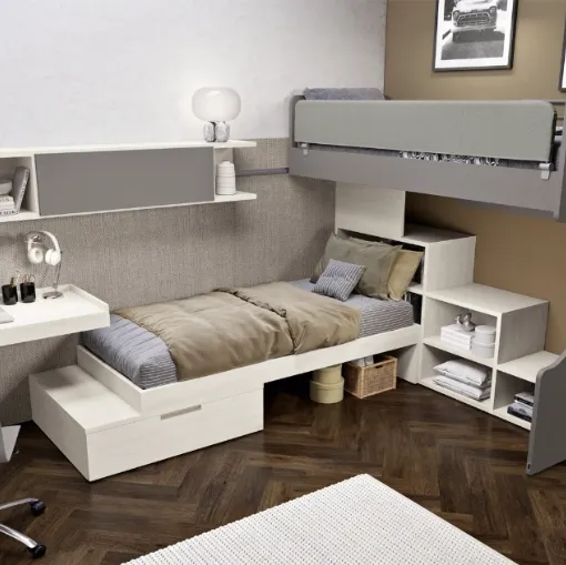 Cameretta 139 con letto scorrevole di Ferrimobili