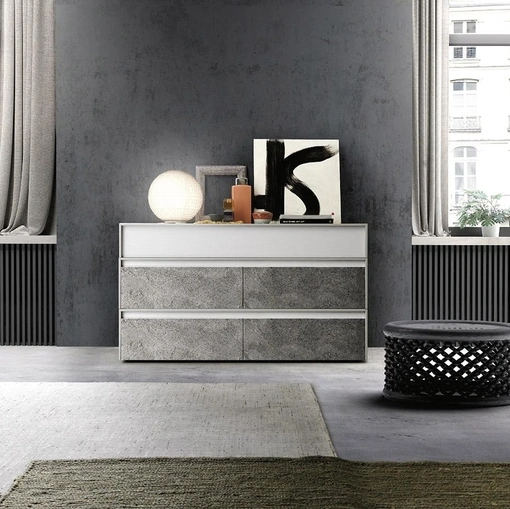 Comò Frame in frassino laccato di Mobilgam