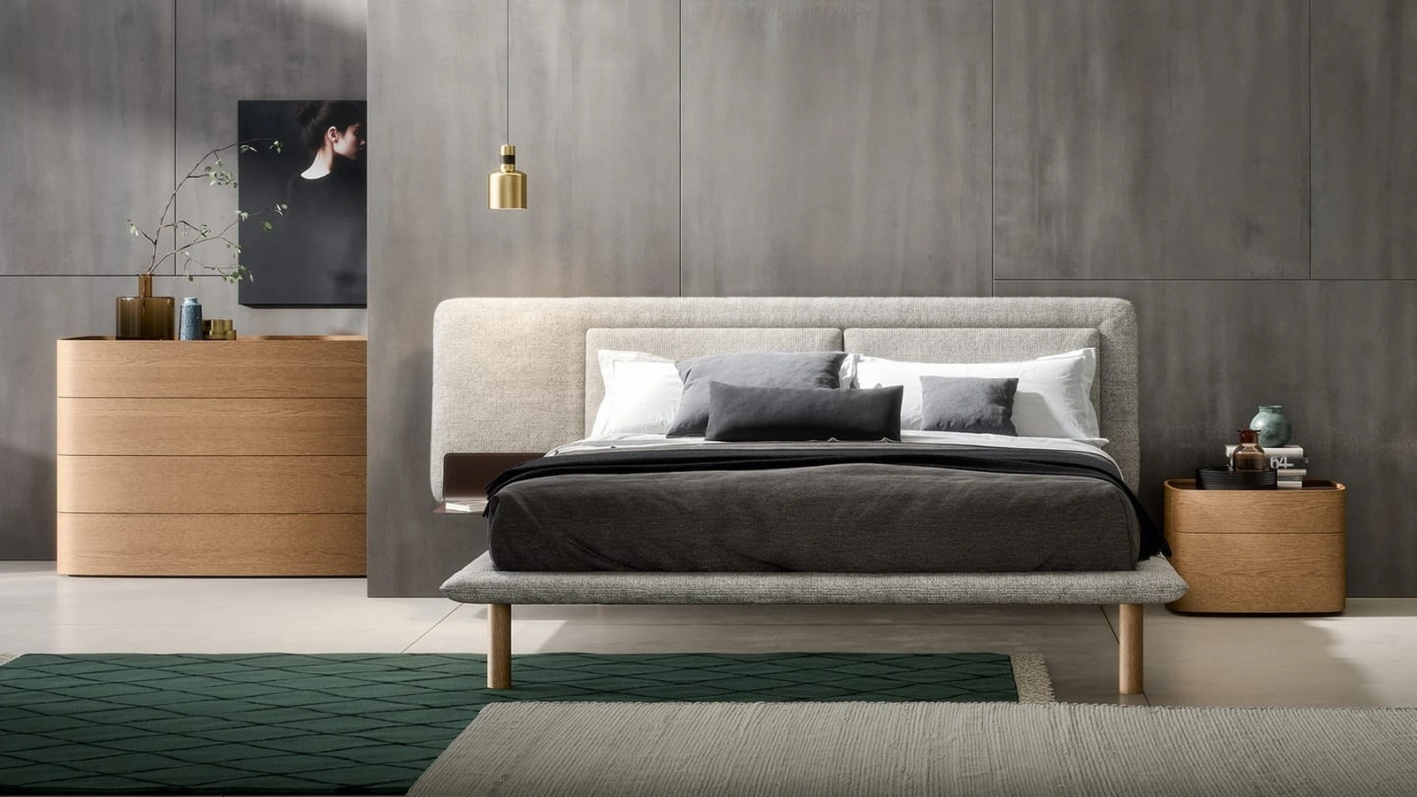 Gruppo Notte Norman in rovere miele di Novamobili