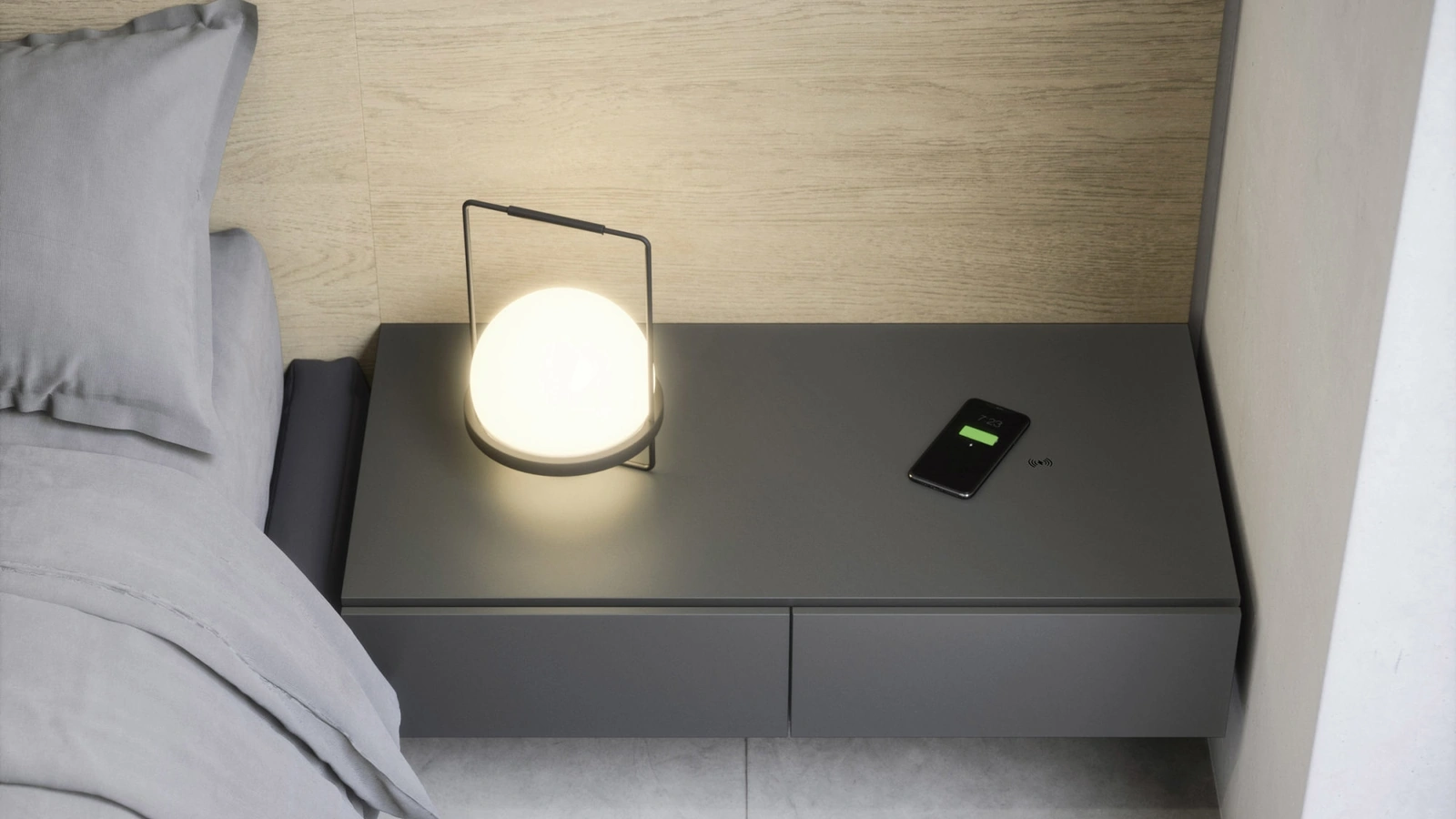 Comodino Easy System di Novamobili