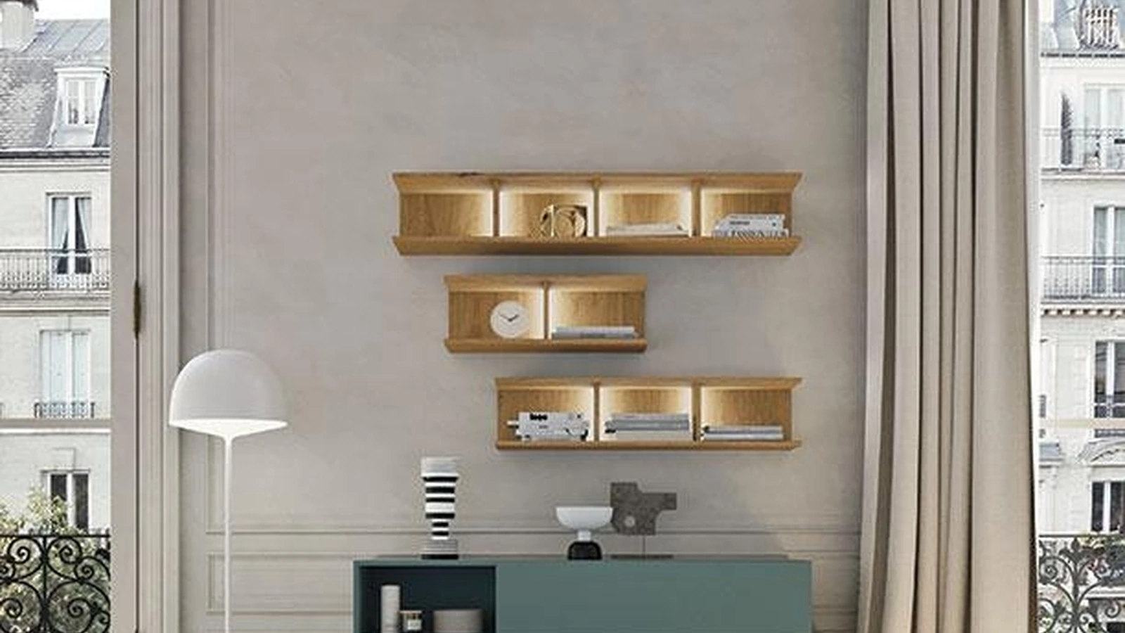 Comò di design Quadra di Mobilgam