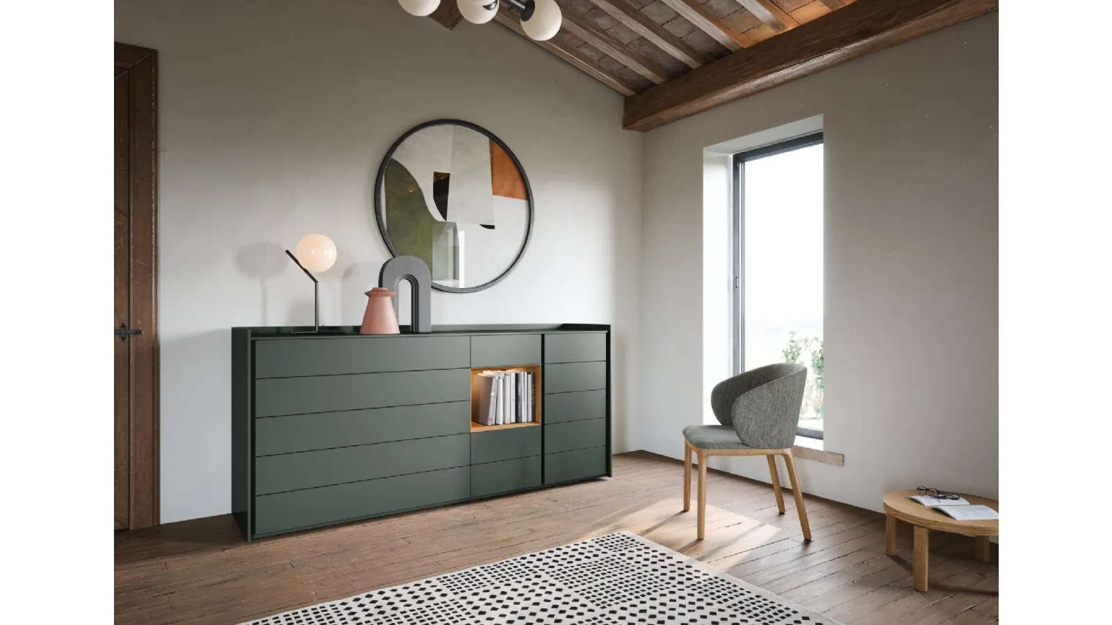 Comò laccato Sly di Novamobili