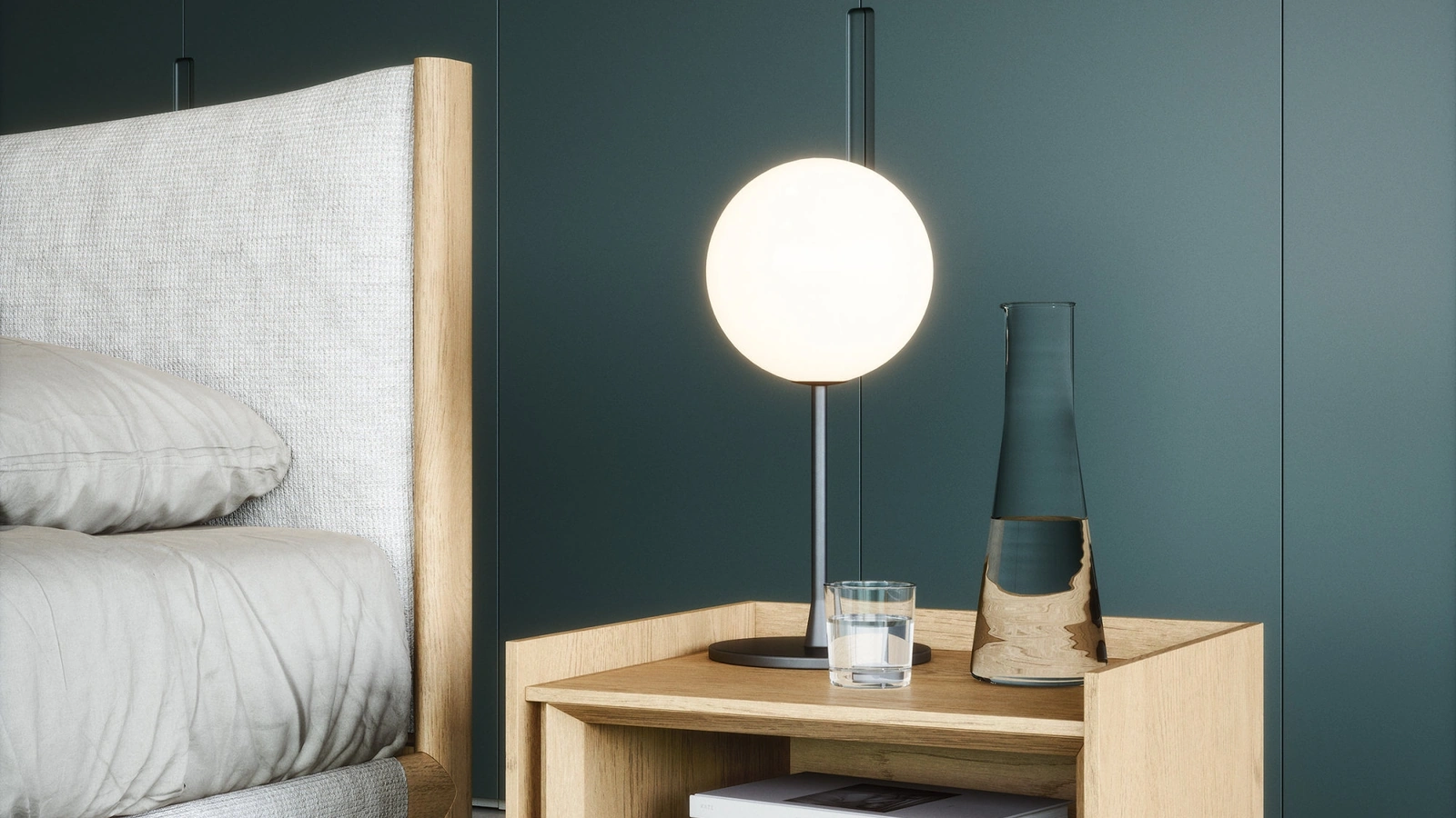 Comodino in legno Sly di Novamobili