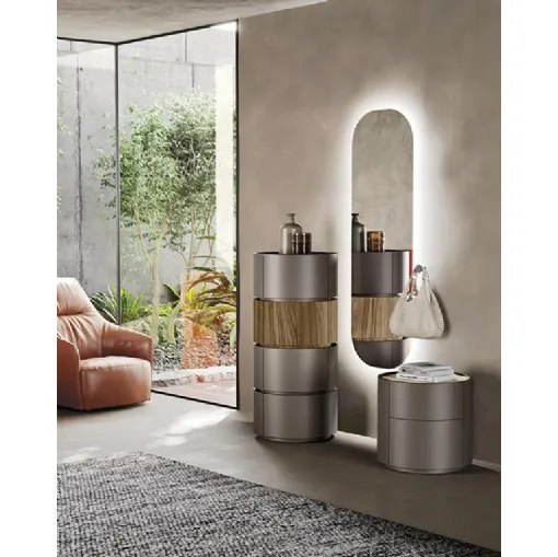 Cassettiera Tolo in laccato e legno di Mobilgam
