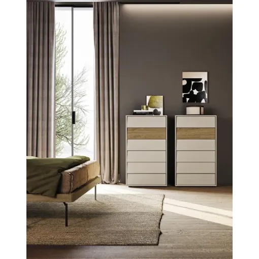 Cassettiera in laccato e legno Vela di Mobilgam