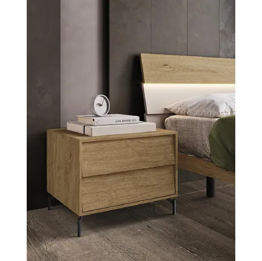 Comodino in legno Vela di Mobilgam